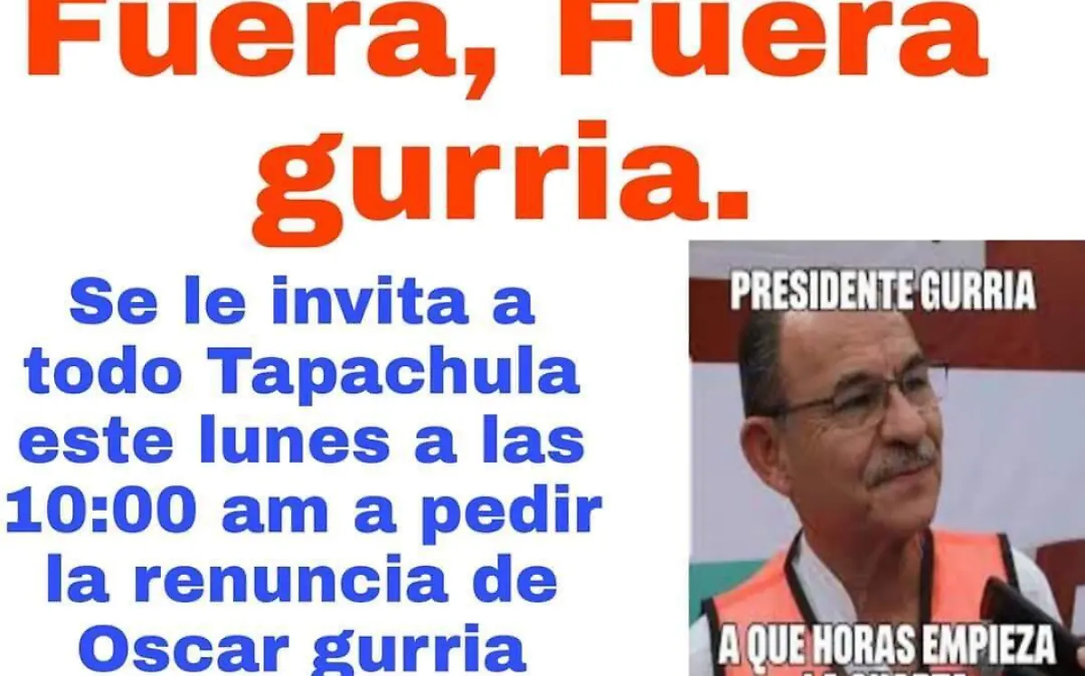 protesta redes sociales renuncia gurria presidente Tapachula